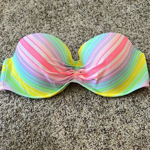 VICTORIAS SECRET bandeau swim top size 34D - Picture 2 of 4